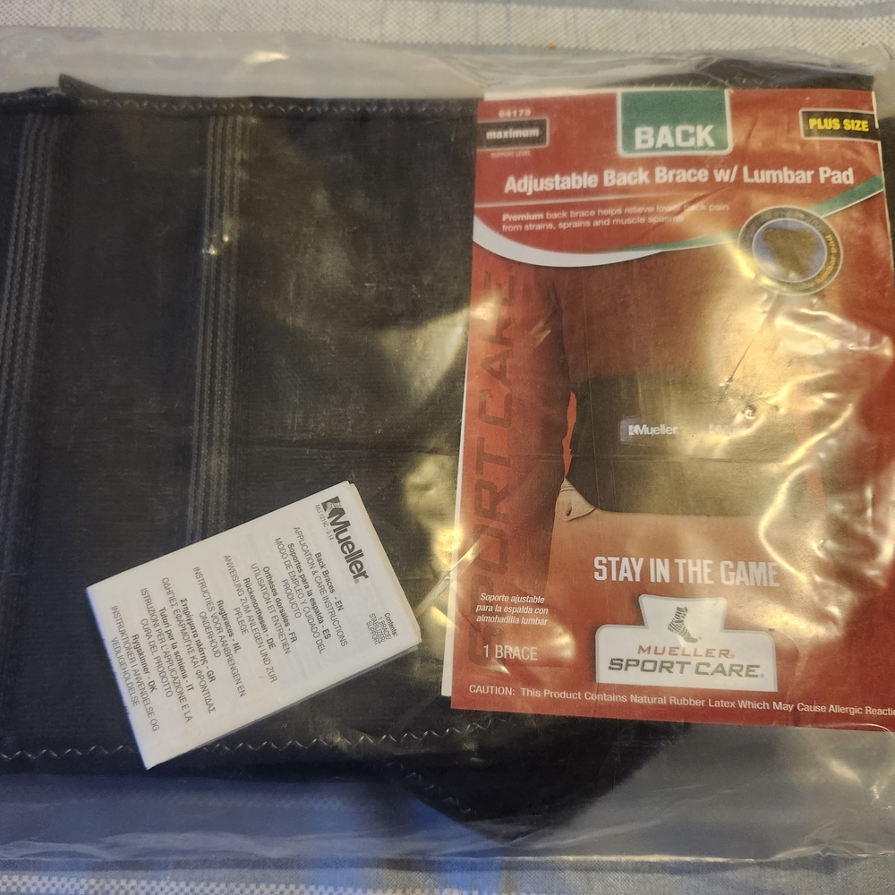 2 Back Braces Size 4xl